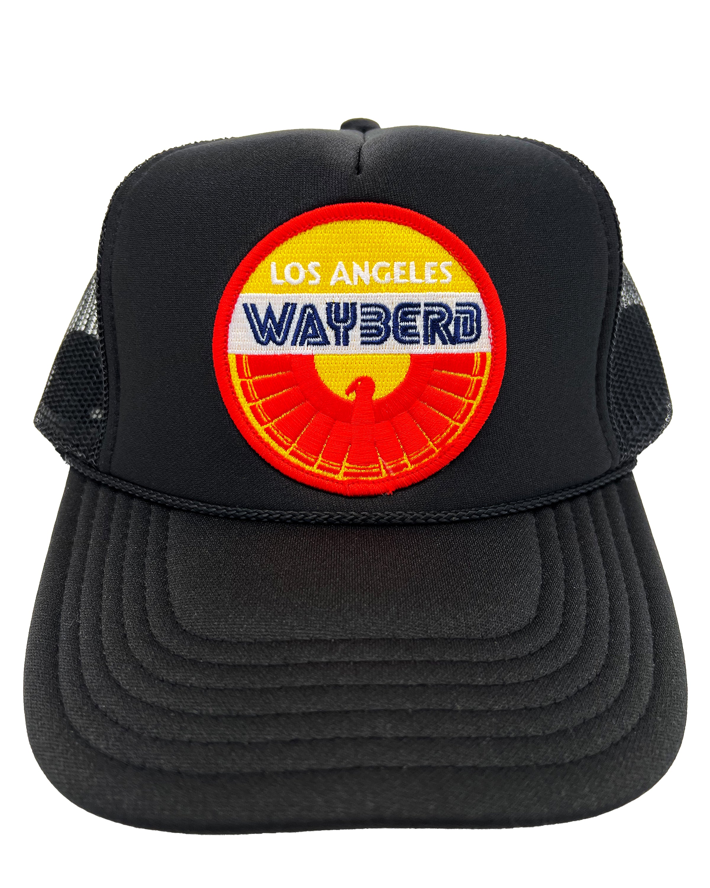 Aviator Nation Embroidered Patch Trucker Hat - Black Hats